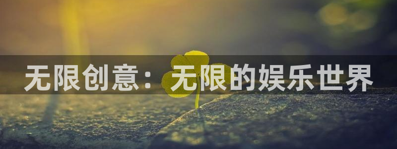 今年会开户：无限创意：无限的娱乐世界